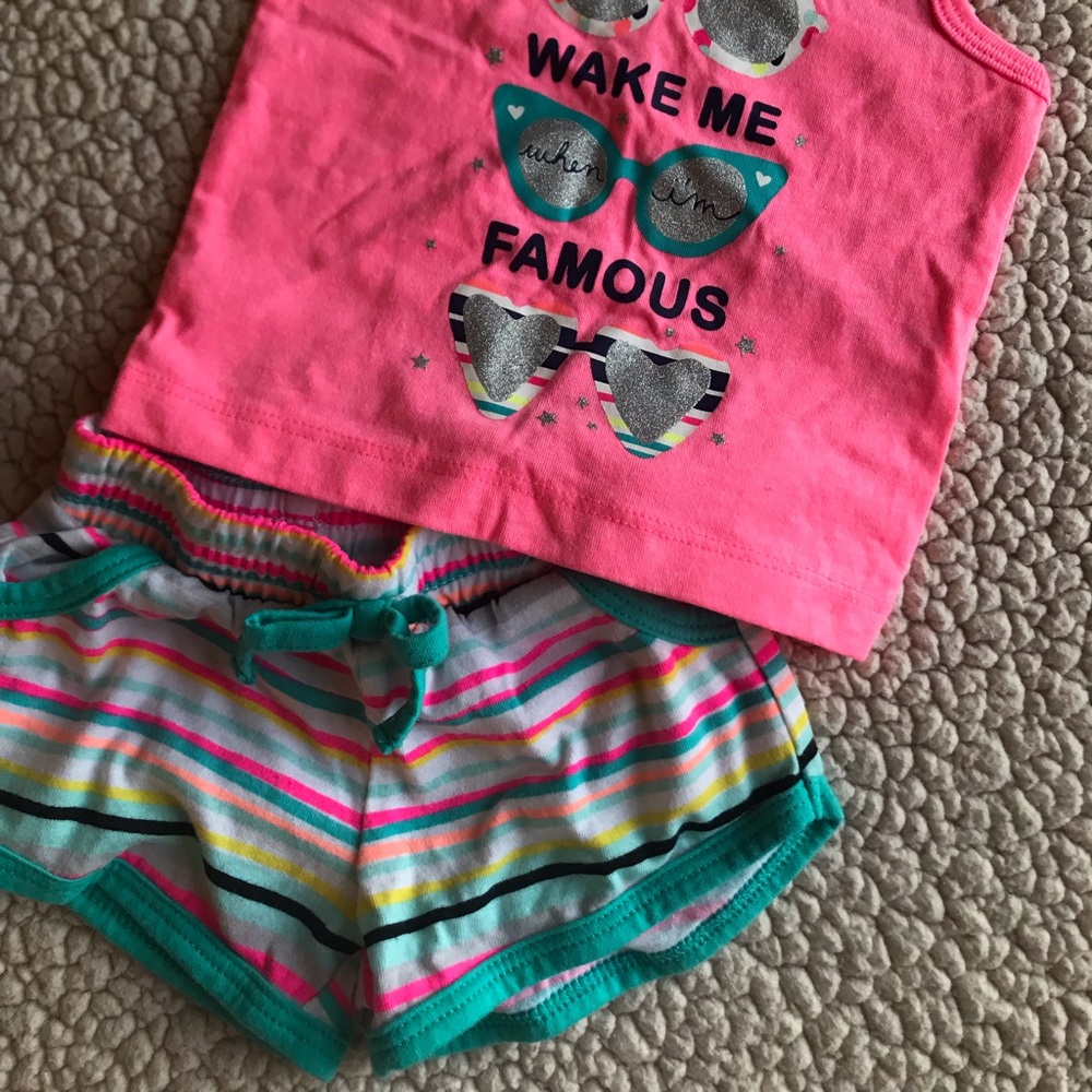 Newborn tank and short set